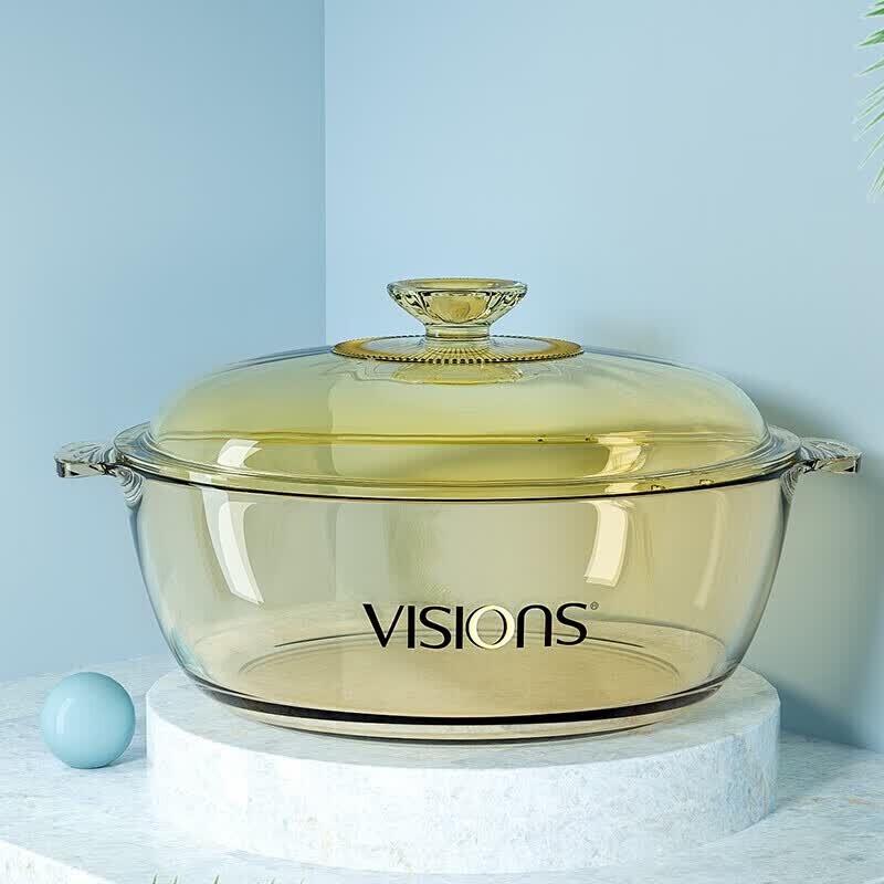 Corning VISIONS 2.1L Glass Casserole Pot