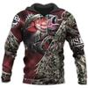 Men's and women's same 3D digital printing hooded sweater Fishing Luya lover pattern outdoor sports sweater