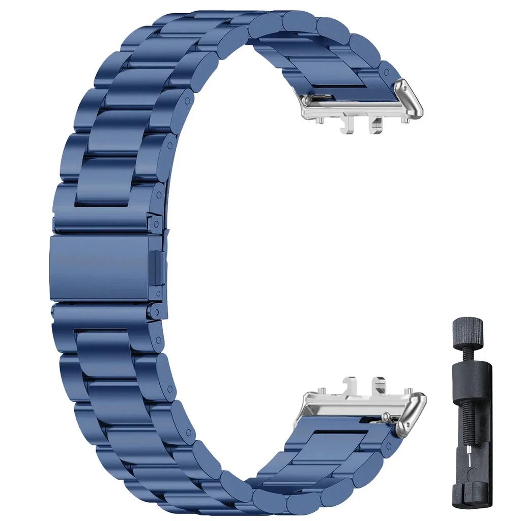 Ремешок из нержавеющей стали для Samsung Galaxy Fit 3, металлический браслет, роскошный деловой ремешок для Samsung Galaxy Fit3 SM-R390, аксессуары