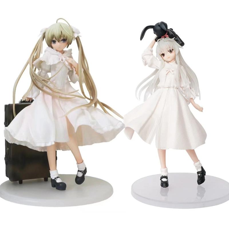 Anime Kasugano Sora Kawaii Girl White Dress Standing PVC Collection Model Figure Toy