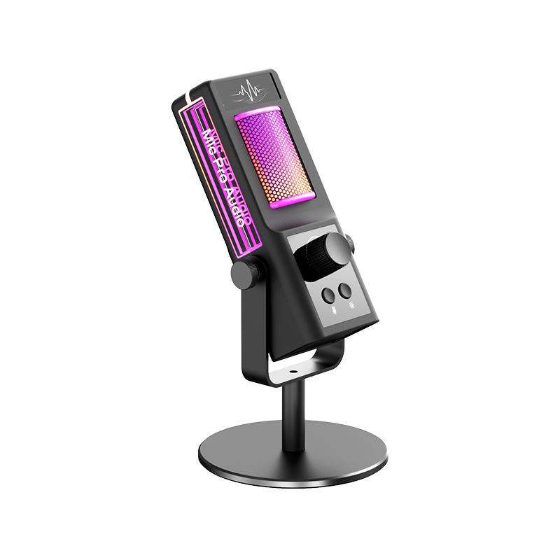 RGB USB-микрофон с шумоподавлением для игр и записи