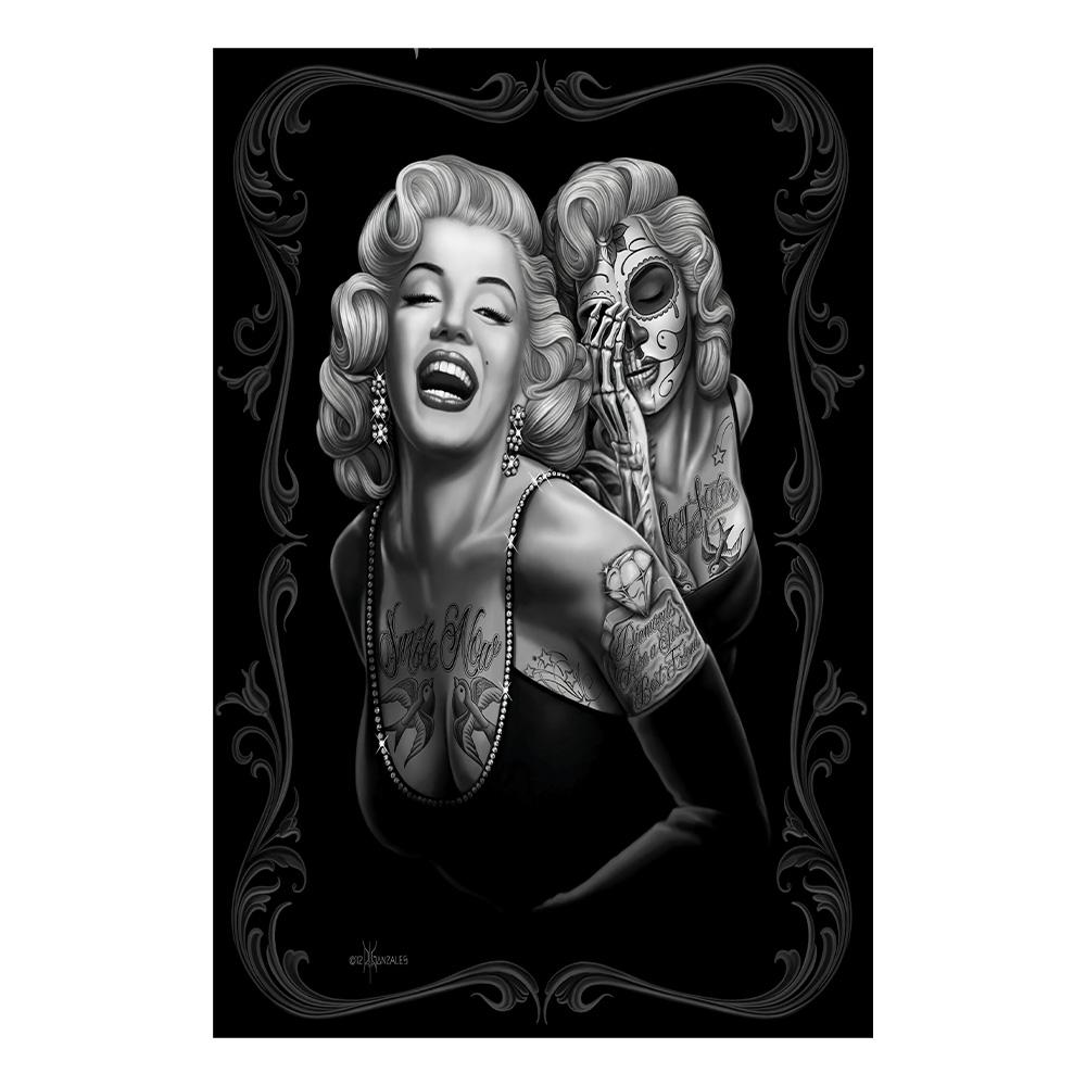 Classic Black and White Marilyn Monroe Canvas Art Posters Wall Prints for Living Room Bedroom Decor