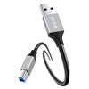 2 м Кабель USB-A 3.0 - USB-B квадратный порт (папа-папа) для передачи данных для принтера, Plug and Play