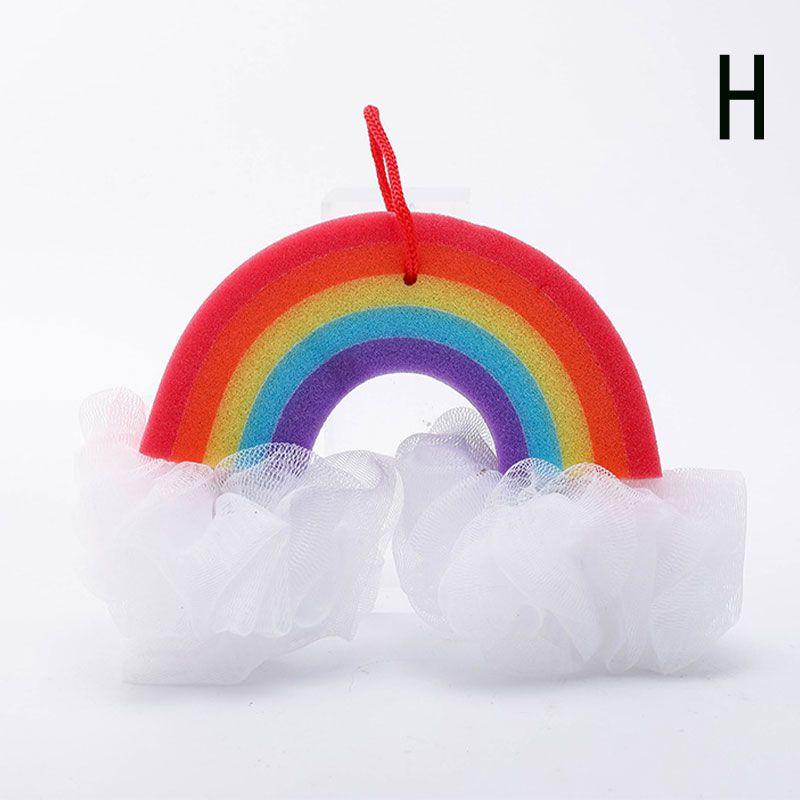 Ice Cream Bod Scrubber Mesh Foaming Bath Shower Sponge Scrubber Bathing Cleaning