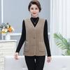 Women Vests Waistcoats Autumn Winter Button Lamb's Fleece Vests Sleeveless Jacket 5XL Large Size Button Coats Trendy Outwear