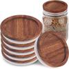 2PCS 85mm 70mm Wood Mason Jar Lid Storage Bottles Wide Mouth Cover Gift Bottle Sealing Cap Kitchen