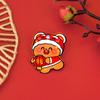 Lucky Lion Dance Brooch Loong Chinese Style Pin Jewelry New Year Badge  Skirts