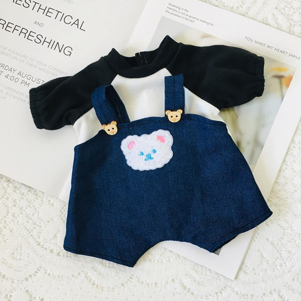 Одежда для куклы Облачко-овечка Ручная работа Наряд для куклы Милая футболка с маленьким мишкой Шарнирная кукла