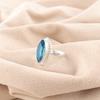 Натуральный швейцарский голубой топаз драгоценный камень 925 стерлинговое серебро красивое ювелирное кольцо для женщин RR-25-1