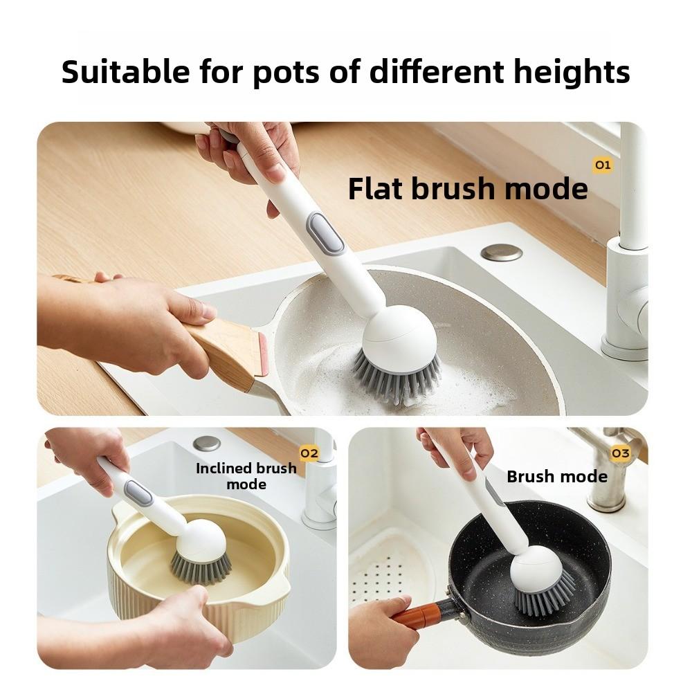 Hanging Dish Brush Rotatable Pot Scrubber Portable Dish Scrubber Home Dishes