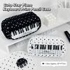 Star Piano Keyboard Print Pen Bag Multi-Layer Stationery Pouch Pencil Pouch  School Supplies