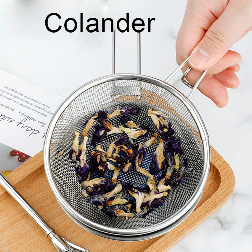 Stainless Steel Colander for Outdoor Camping Fishing Cooking