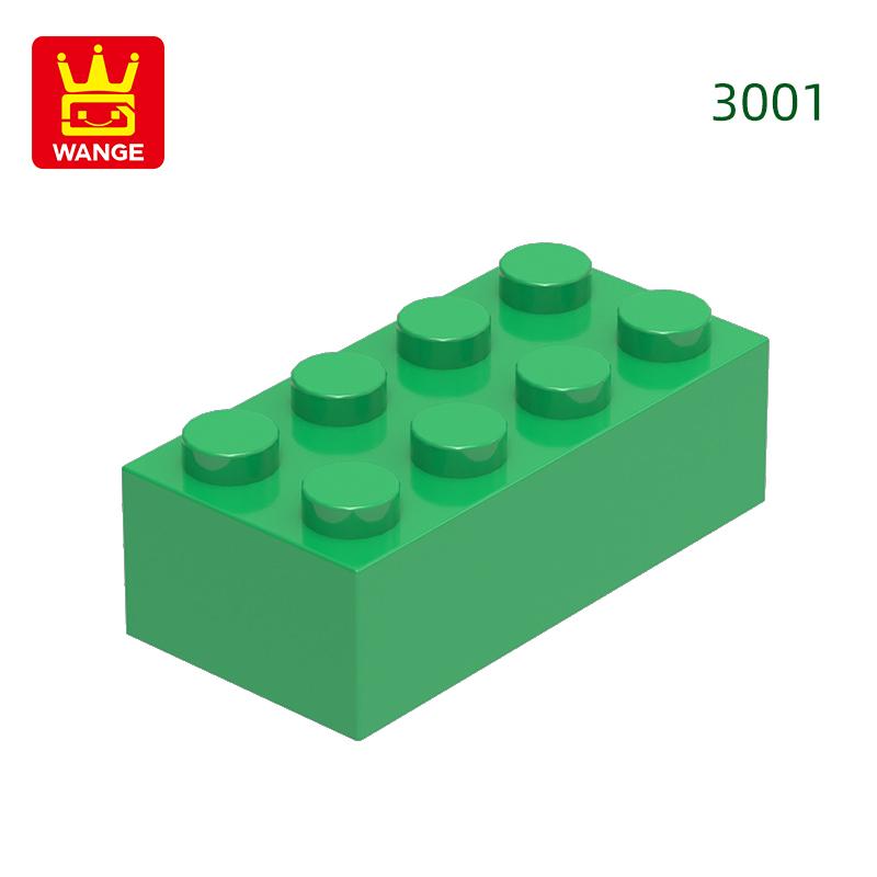 Нетоксичный 40 шт./лот 3001 2x4 Высокий 8-отверстий Строительный блок Moc Цветные детали Совместимые с Кирпичом DIY Детская игрушка Сборка Подарочная коробка
