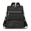 Vintage Leopard Print Backpack Women's Multi-functional Shoulder Bag Large Capacity Leopard Print Student Schoolbag