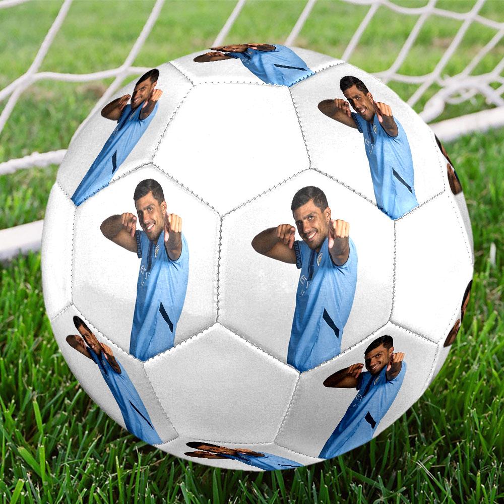 Rodri Size 5 Soccer Ball, Machine-Stitched PVC, Durable & High Bounce, All Ages Fit, fan merchandise, matches & outdoor use.