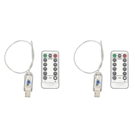 Контроллер гирлянды Пульт дистанционного управления Контроллер светодиодной ленты 8 режимов USB Плата для 100LED 200LED Гирлянд Медная проволока Звездные огни