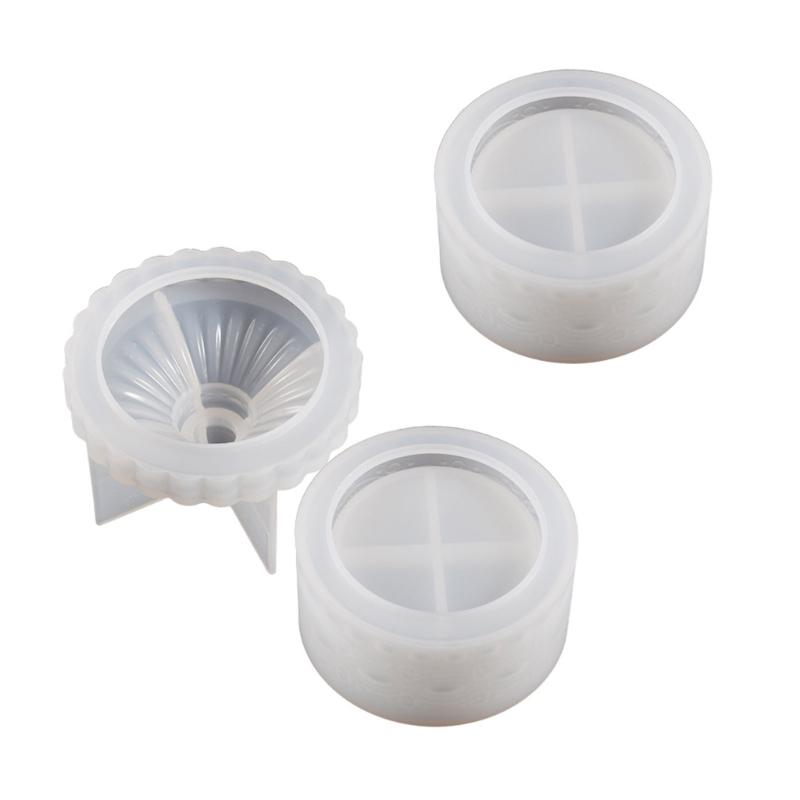 Silicone Mold Storage Box Moulds Jar Mold Storage Box Mould Jewelry Box Making Molds DIY Gift Box Moulds for Jar Bottle