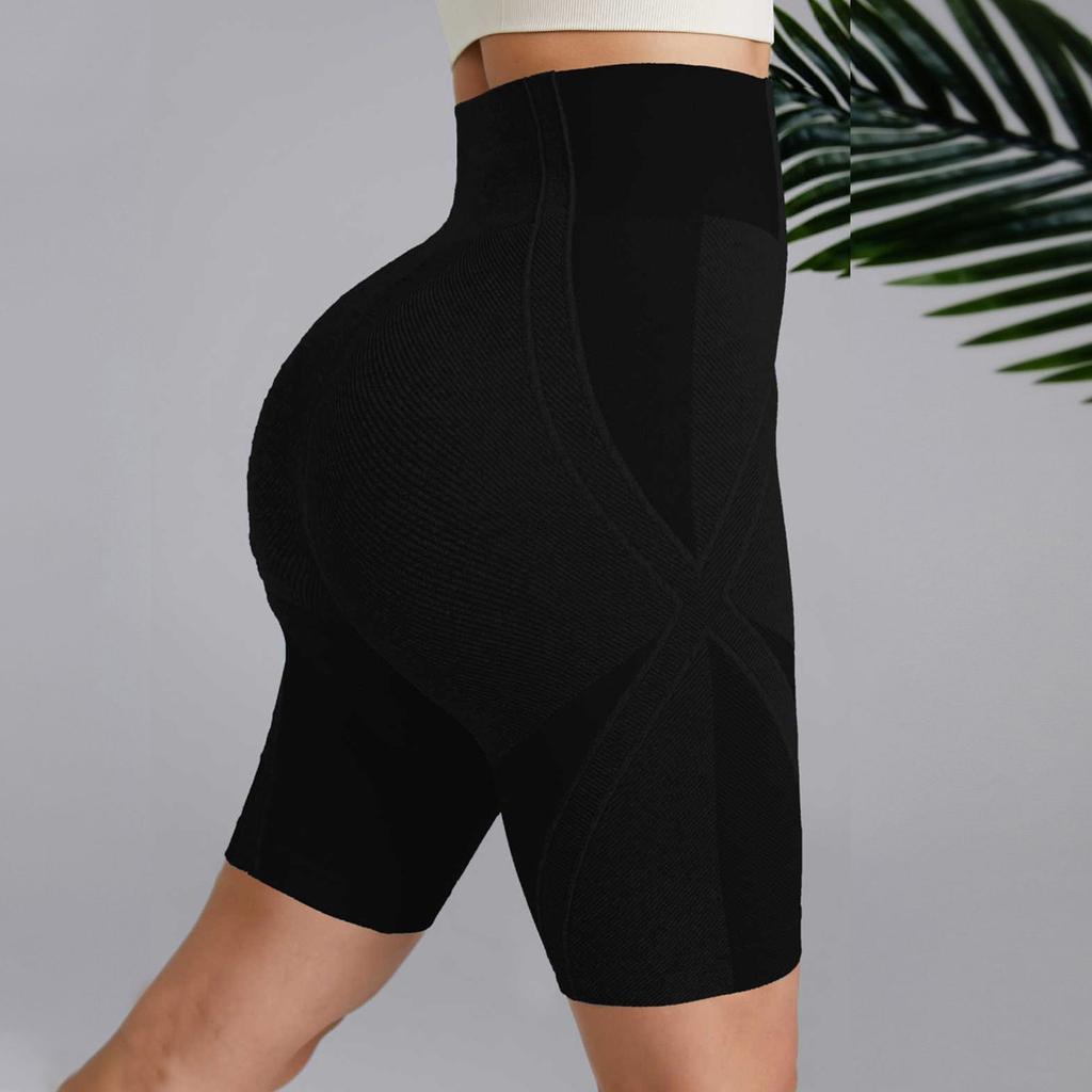 Women's High Waist Peach Hip Lifting Sports Shorts Tight Yoga Shorts