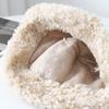 Милая зимняя шапка с ушками медведя для женщин - Плюшевая шапка-рыбак, Теплая утолщенная мультяшная панама