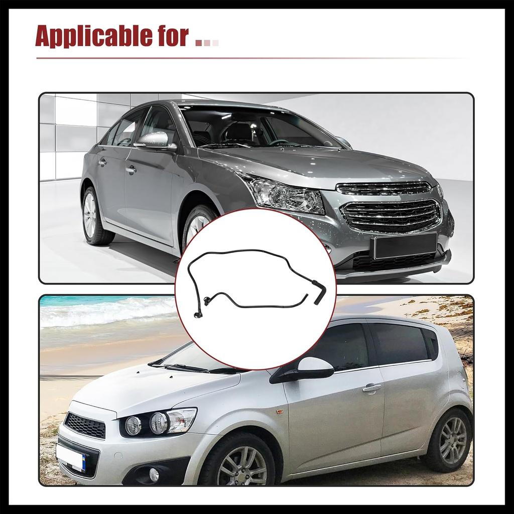 1 Set Engine Throttle Body Heater Inlet Outlet Pipe Hose Fit for Chevy Cruze 2011-2015 for Chevy Sonic 2012-2018 1.8L 55569809 55579102 Durable