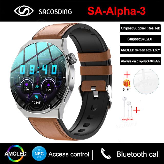 Nfc умные часы мужские Gt3 Pro Amoled 390*390 HD экран сердечного ритма Bluetooth вызов Ip68 водонепроницаемые умные часы для Huawei Xiaomi