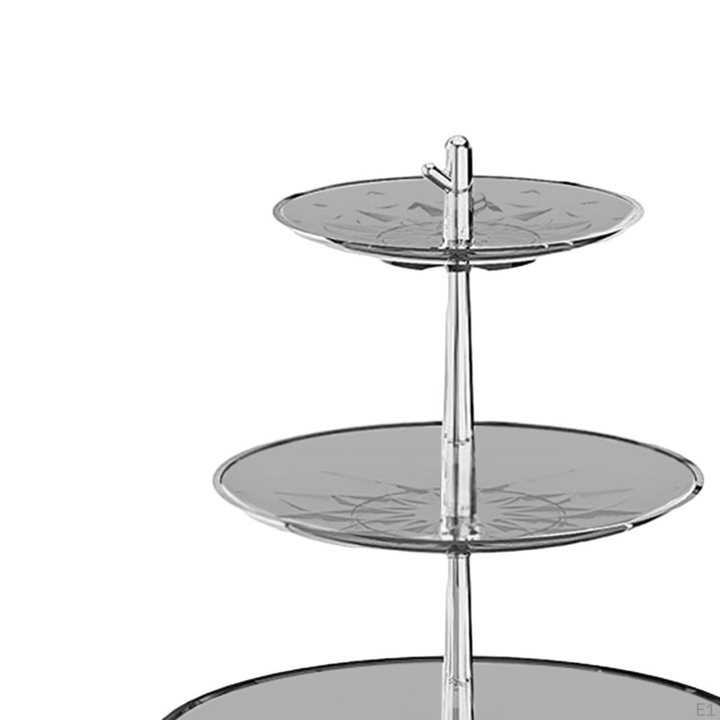 3 Tier Cupcake Stand Cake Holder Dessert Table Display Tiered Serving Tray Fruit Plate for