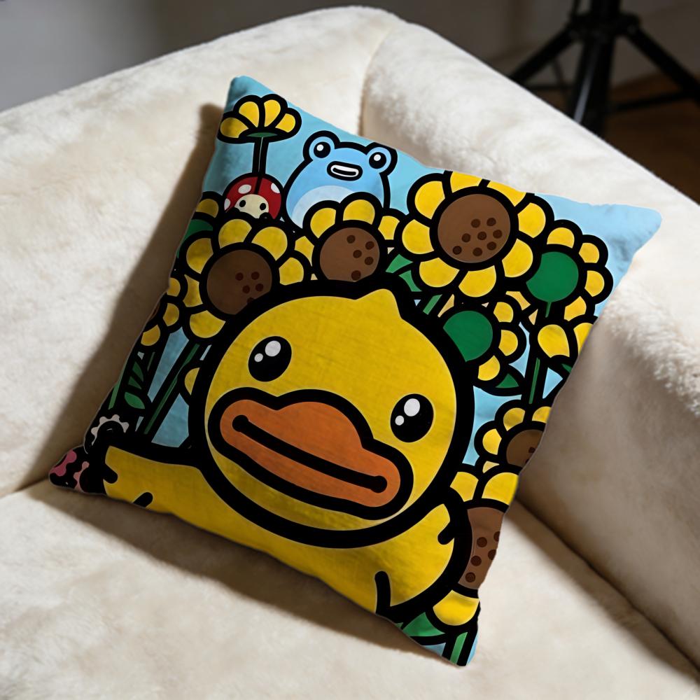 Fashion BBduckable Cushion Cover Soft Decorative Pillow Case Suitable for Bedroom Sofa Car Travel Use