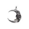Exquisite Gothic Choker Long Chain Punk Rock Jewelry New Rose Moon Pendant Necklace  Party