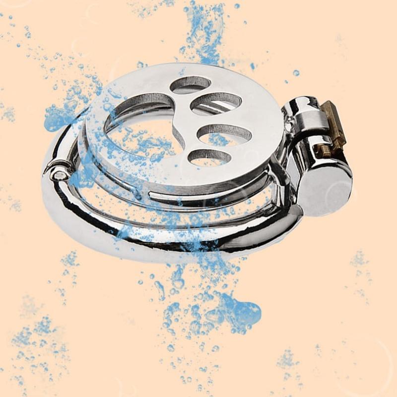 Adjustable Stainless Steel Chastity Cage Metal Safety Lock Male Wearable Intimate Accessory