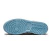 Детские кроссовки Air Jordan 1 Low SE GS Blue Stitch Psychic-Blue Vivid-Green Safety-Orange DO8227-400