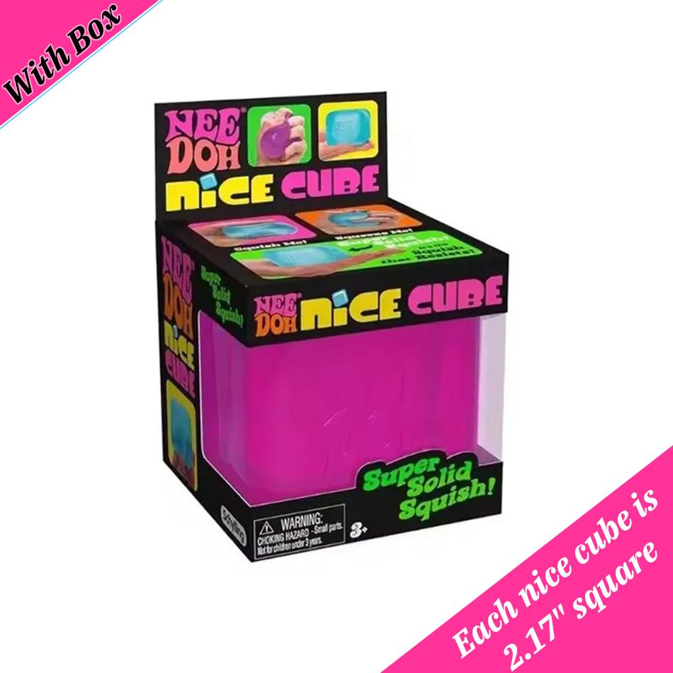 Горячая распродажа Nee-Doh Nice Cube Сенсорный сжимаемый куб для снятия стресса и развития моторики пальцев Игрушка для взрослых Зажимать и играть Подарок
