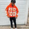 New European and American letter 3d printed zipper cardigan casual personality trend high street hip hop style men's and women's sweater