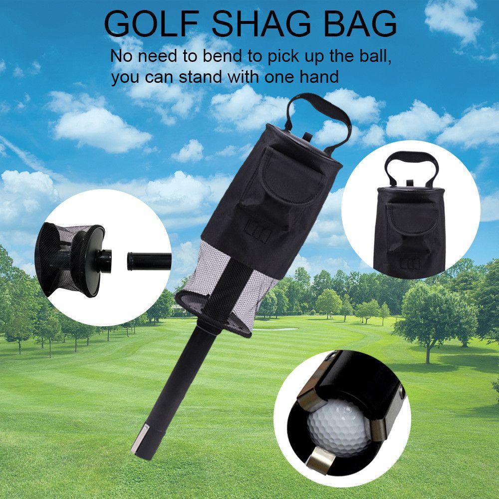 75-80 Balls Storage Golf Ball Golf Shag Bag Golf Ball Retriever Convenient Pocket Golf Ball Picker