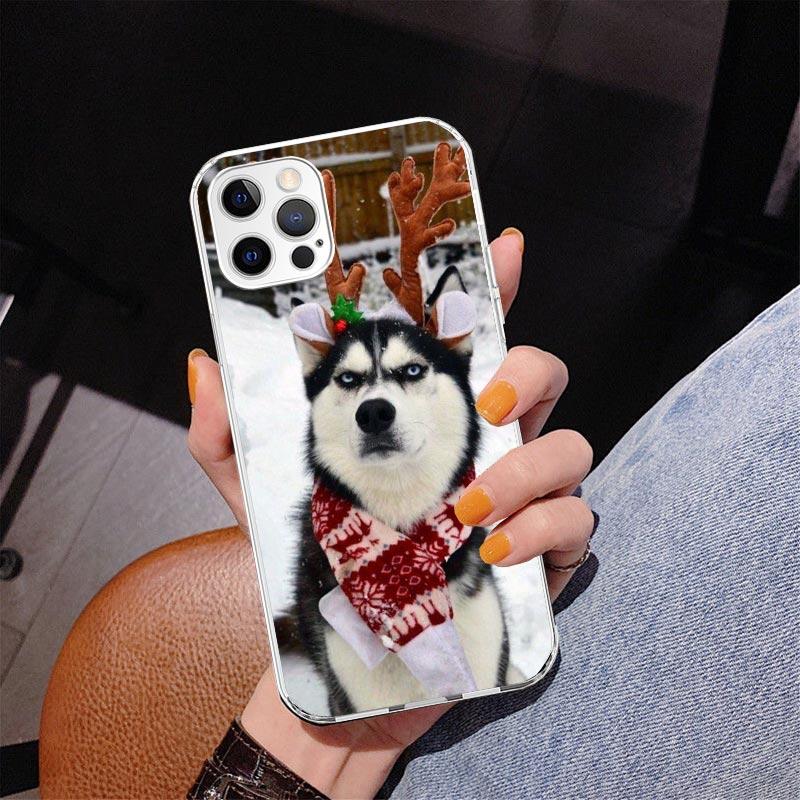 Siberian Husky Dog Phone Case For iPhone 17 Air 16 Pro Max 16E 15 + 14 Plus 11 12 13 Mini 7 8 SE Gift Print Cover Fundas 17 Air