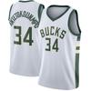 Bucks #34 Antetokounmpo Embroidered Basketball Jersey
