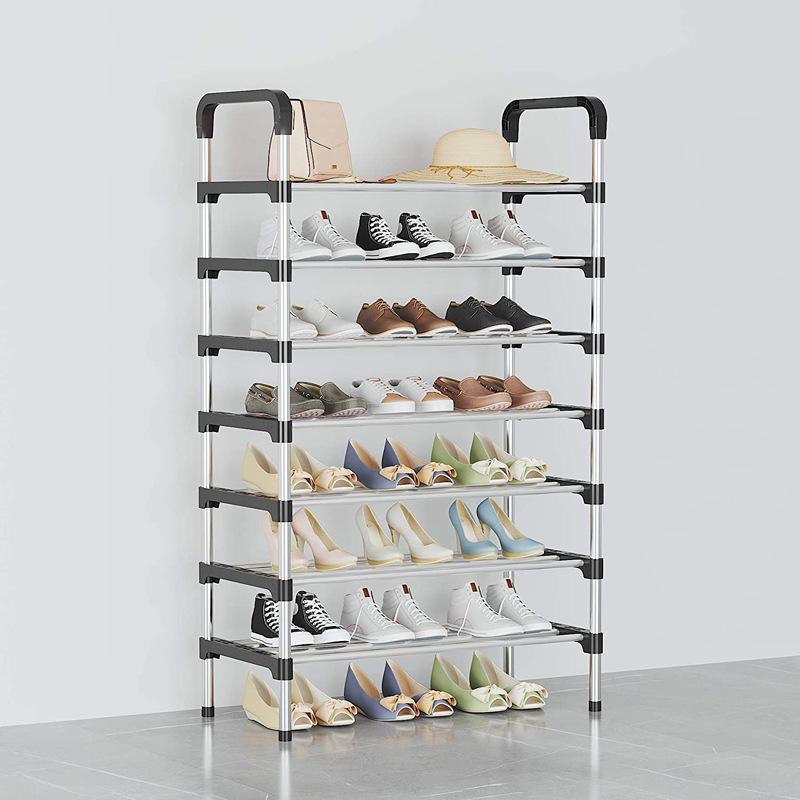 3/4/5/6 слоев полка для обуви из нержавеющей стали, многослойный шкаф для обуви, органайзер для хранения обуви, гостиная, спальня, экономия места, полка для обуви