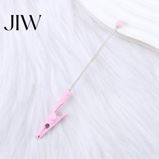 Beadable Craft Supplies Metal Clip, Long-Tailed Crocodile Clamp, Note Clip Memo Holder, DIY Clips Photo for Office Home Desk, Party Favors