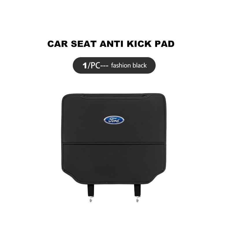 AKP1 For Ford Universal Car Seat Kick Shield Leather Anti Dirt Back Protector Mat Focus mk2 mk3 mk4 Fiesta Ranger Mondeo S-MAX Kuga