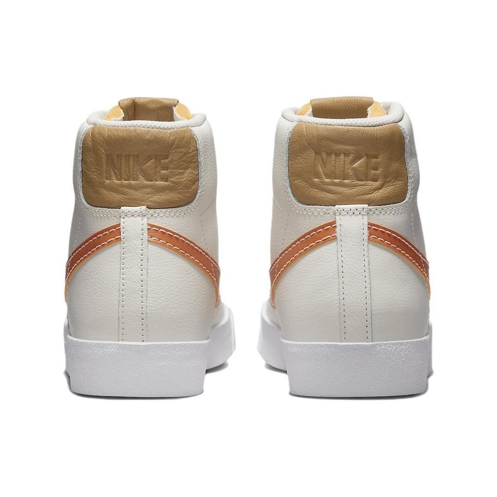 Nike Кроссовки 'Inspected By Swoosh' из синтетической кожи, повседневные, средней высоты, для скейтбординга, мужские, Белый/Оранжевый, DQ7674-001