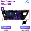 2 Din Android 12 автомобильное радио для Toyota Corolla Ralink 2013-2016 мультимедийный видеоплеер GPS 4G Carplay авто стерео DVD головное устройство