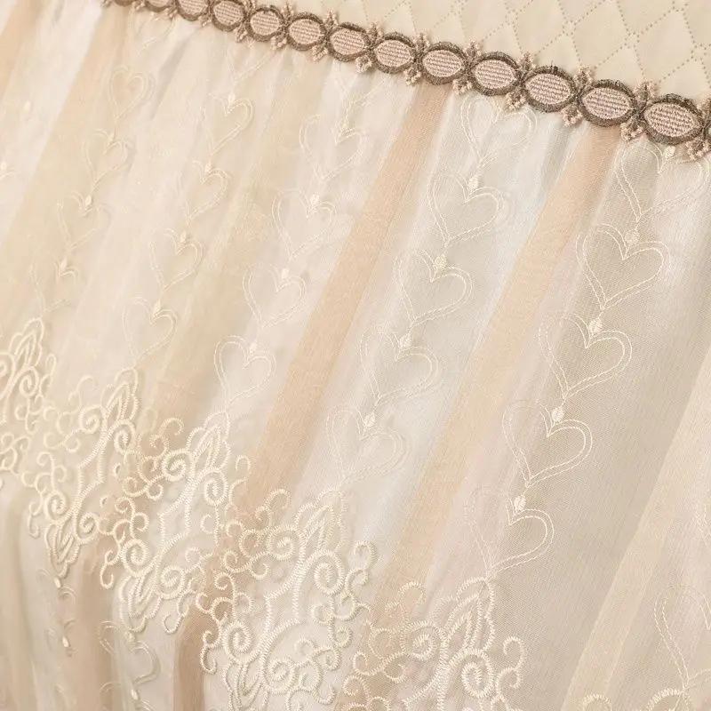 Чехол для фортепиано в форме сердца с вышивкой, высококачественный кружевной европейский защитный чехол для фортепиано, современный минималистичный стул для пианино, пылезащитный чехол