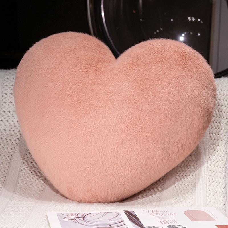 Small Fresh Love Throw Pillow Plush Toy Heart-Shaped Doll Home Living Room Pillow Girls Bag Keychain Pendant
