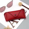 Fashion Leather Eye Glasses Cover Travel Flexible Sunglasses Holder Storage Case for Women Men