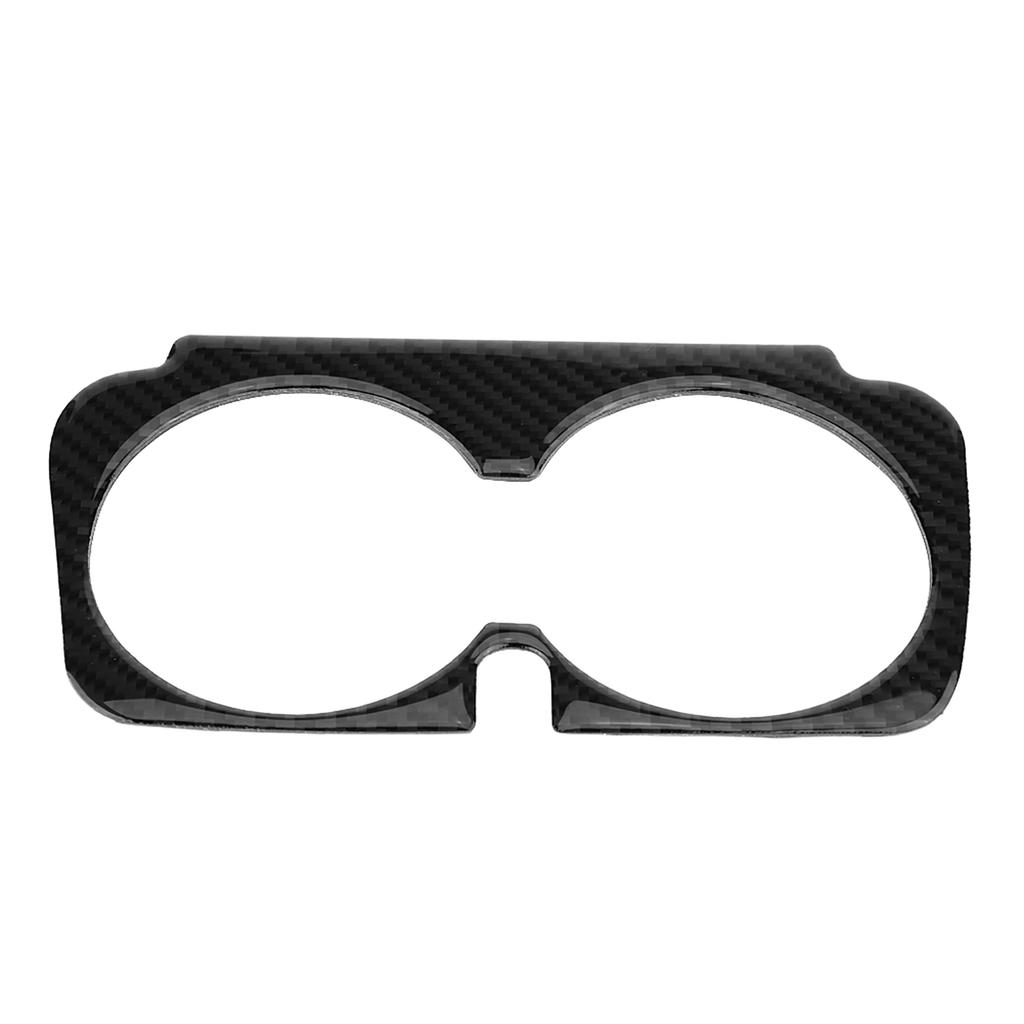 Carbon Fiber Car Cup Holder Trim Sticker for Mercedes Benz C Class W205 C180 GLC Classic Style