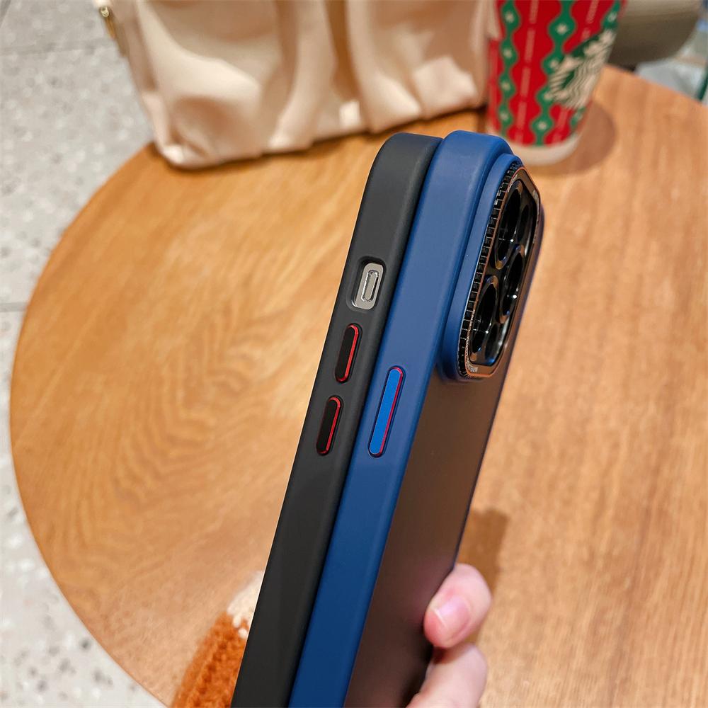 Матовый полупрозрачный защитный чехол для Iphone 14 13 12 Pro Max 14 Plus, противоударный мягкий бампер, роскошный жесткий чехол для ПК, прозрачная крышка, капа