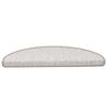 Self Adhesive Stair Treads Sisal Look 15 Pcs. 65x21x4 Platinum