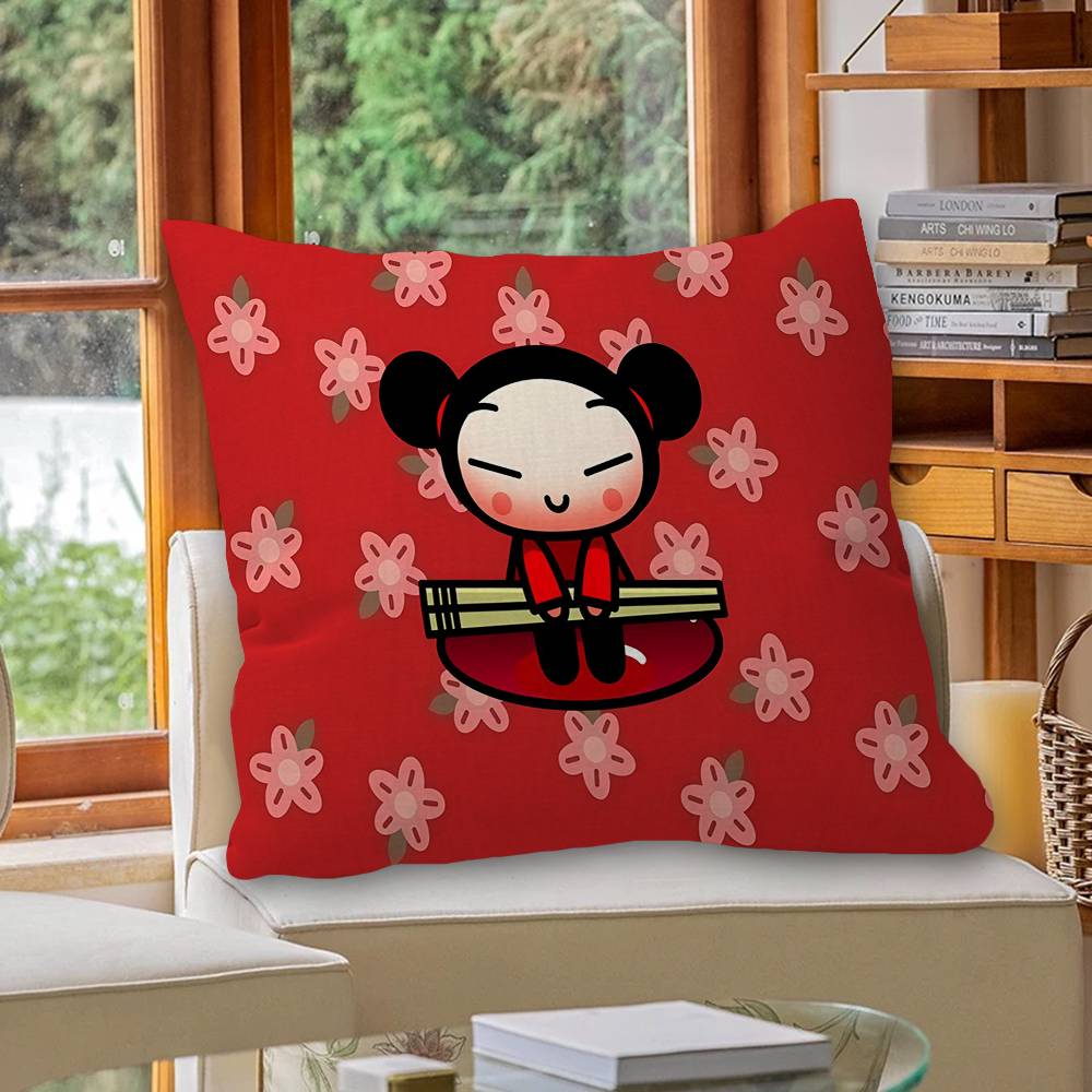 Маленькая мультяшная наволочка P-Pucca Подушка Декоративная подушка для дивана Домашний декор Наволочка