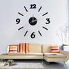 Стерео бабочка искусство настенные часы кварцевые часы DIY цифровое зеркало настенные наклейки часы беззвучный Horloge кафе гостиная домашний декор