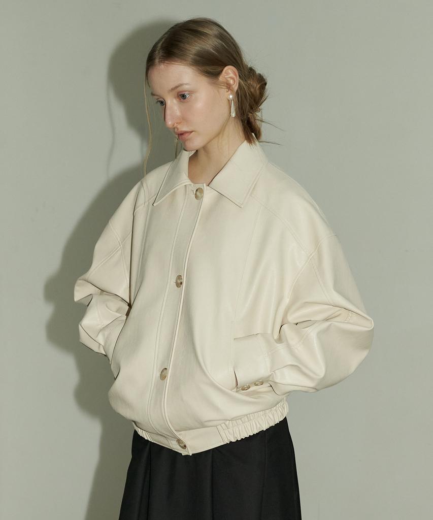 So Ir Vegan Leather Jumper - Cream
