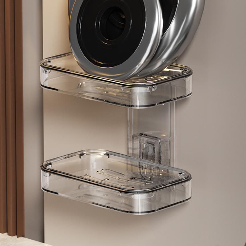 Портативная пыле- и водонепроницаемая мыльница с крышкой для слива для ванной комнаты или путешествий